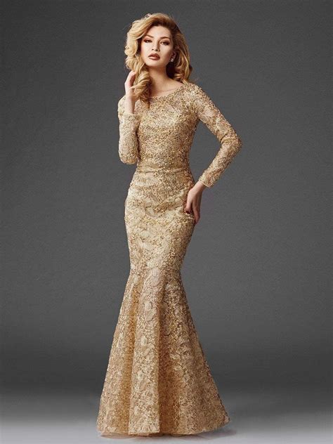 Evening Gowns With Sleeves Lace Evening Gowns Prom Dresses With