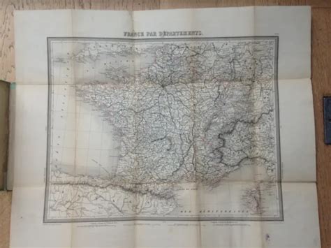 Carte De France En Livret 1854 Eur 899 Picclick Fr