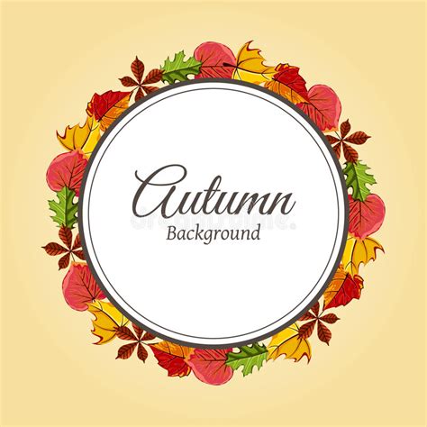 Autumn Background Vector Illustration Stock Vector Illustration Of