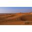 Panoramic View Sand Dunes And Hills In Hot Desert Wilderness 