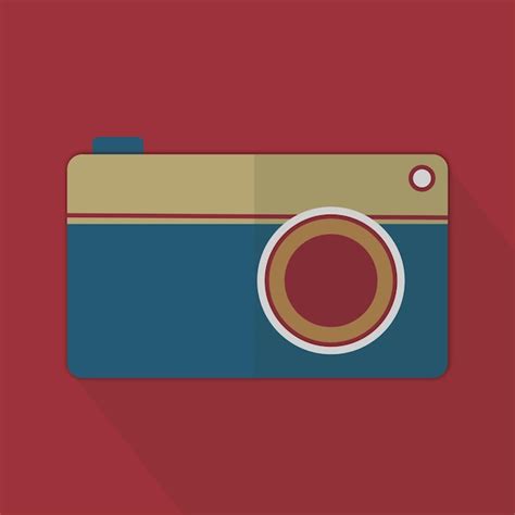 Premium Vector Retro Camera Vector Illustration