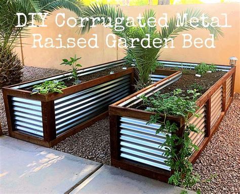 So far, i've felt the metal in 90+ degree weather. DIY Corrugated Metal Raised Garden Bed | Metal raised ...