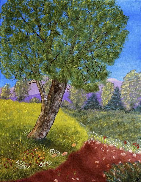 Lone Tree Painting By Heidi Lynn