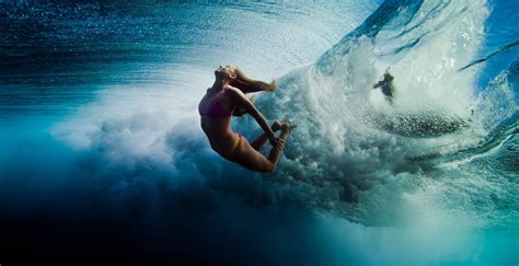 Hintergrundbilder Sport Frau Meer Blau Wellen Unterwasser