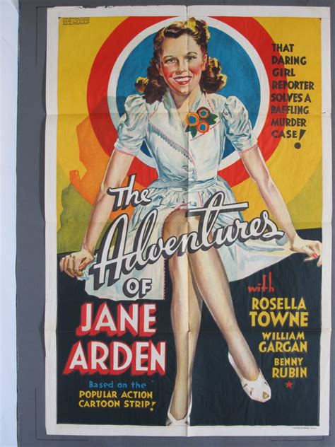 Adventures Of Jane Arden 1939 Other Company One Sheet Poster For Sale