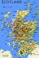 Physical Map of Scotland - Mapsof.Net