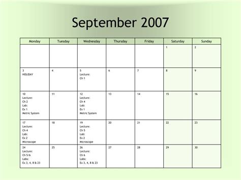 Ppt 2007 Microbiology Calendar Powerpoint Presentation Free Download