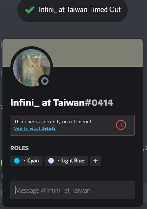 User Timeout Status Being More Accessible Discordapp