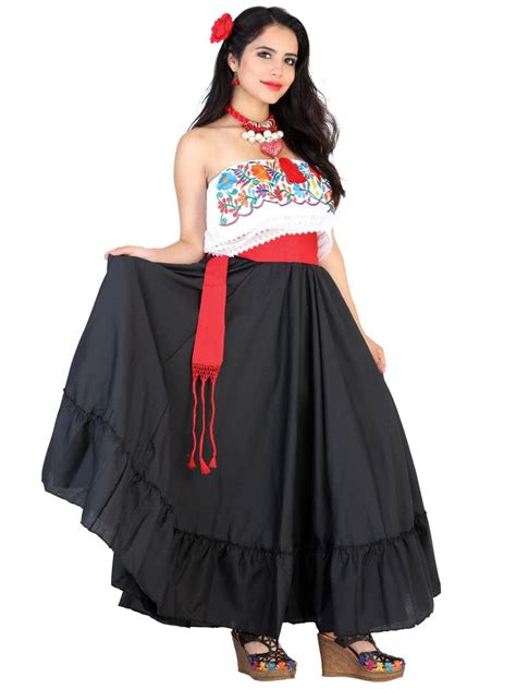 Folkloric Mexican Dance Skirts For Women Falda Folklorico Mexicana