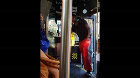 disrespectful guy verbally assault and tries to provoke the mta bus driver into fight youtube