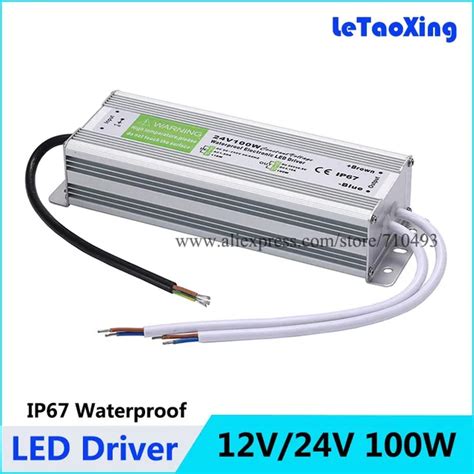 Dc 100w Led Driver Power Supply Waterproof Outdoor 12v 24v 100w