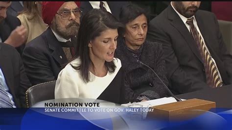 senate committee to vote on haley un ambassador confirmation youtube