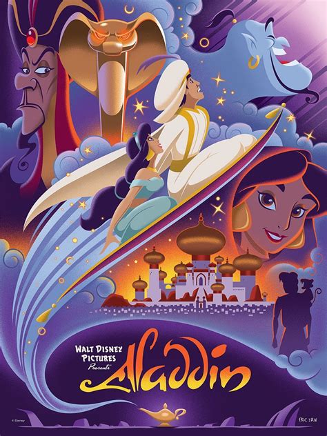 Aladdin By Eric Tan Disney Movie Posters Disney Posters Disney Drawings