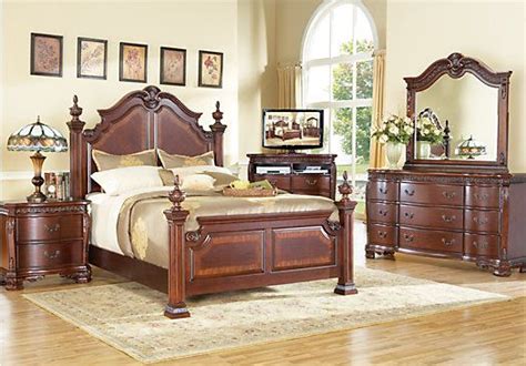 Beds for sale at rooms to go furniture. Cortinella 5 Pc Queen Poster Bedroom | King bedroom sets ...
