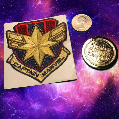 This movie will premiere in cinemas on march 6. Captain Marvel Patch & Coin | Captain Marvel Challenge ...