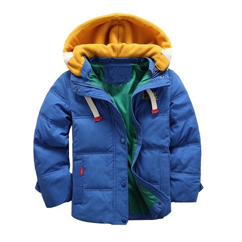 Boy Duck Down Coat Winter Kids Outerwear Boys Casual Warm Hooded Jacket