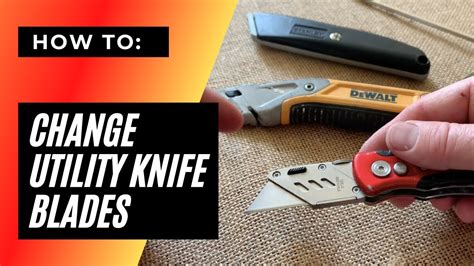 How To Change Utility Knife Blades Youtube
