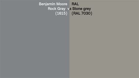 Benjamin Moore Rock Gray Vs Ral Stone Grey Ral Side By