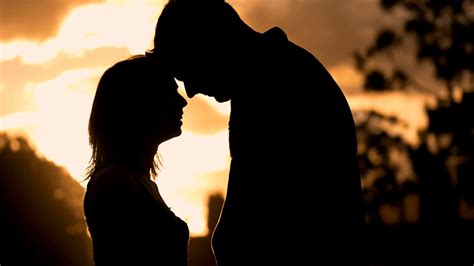 Romantic Couple Sunset Silhouette Wallpapers Wallpaper Cave