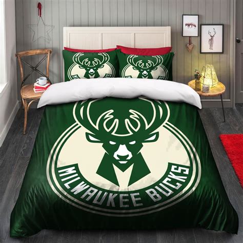 Logo Milwaukee Bucks Nba Bedding Sets Please Note This Is A Duvet