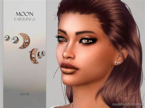 Moon Earrings Sims 4 Accessory Mod Modshost
