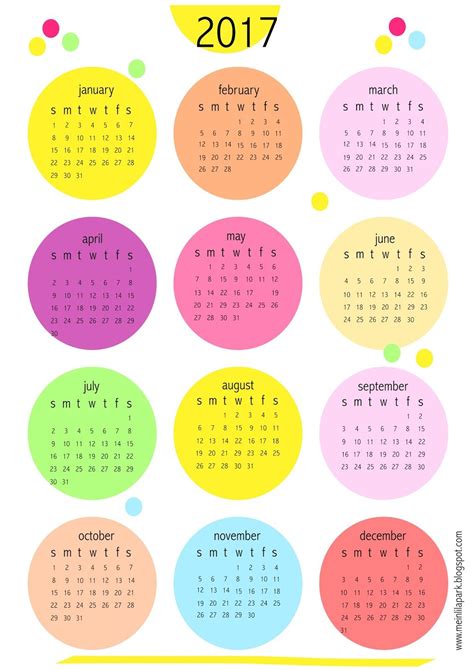 Yes I Created Another Free Printable 2017 Calendar For You