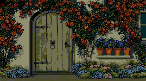 Pixel Art Of A Garden Reminds Me Of The Old Pc Games From The Early
