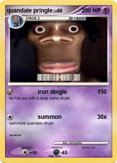 Pokémon Quandale Pringle Iron Dingle My Pokemon Card
