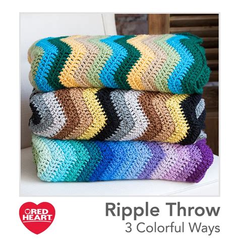 Learn How To Crochet Radiating Ripple Throw Yarnspirations Crochet