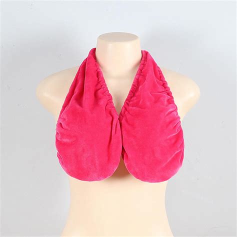 Buy Womens Sexy Soft Boob Sport Sweat Dripping Towel Bra Halter Top