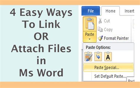 4 Easy Ways To Attach A File In Ms Word Upaae