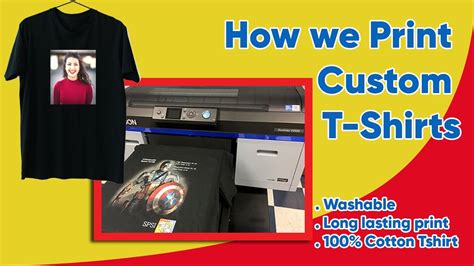How Personalized T Shirt Print Through Dtg Printing Youtube