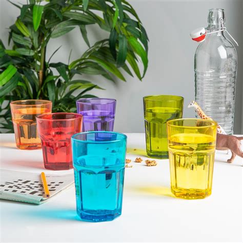 305ml Coloured Water Glasses