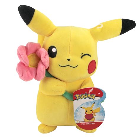 Limited Edition Pokémon Plush 8 Pikachu With Flower