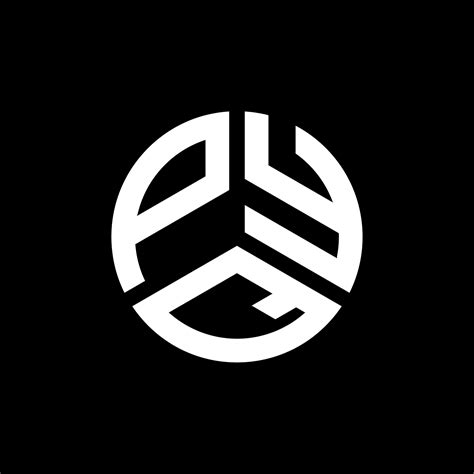 Pyq Letter Logo Design On Black Background Pyq Creative Initials