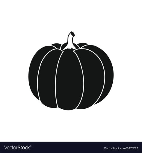 Pumpkin Icon In Simple Style Royalty Free Vector Image