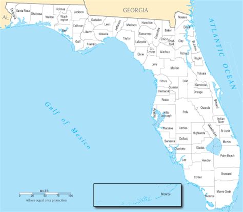 Florida Counties Map Listings United States