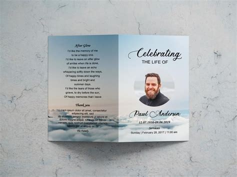 Etsy Printable Prayers Funeral Cards Memorial Program Custom