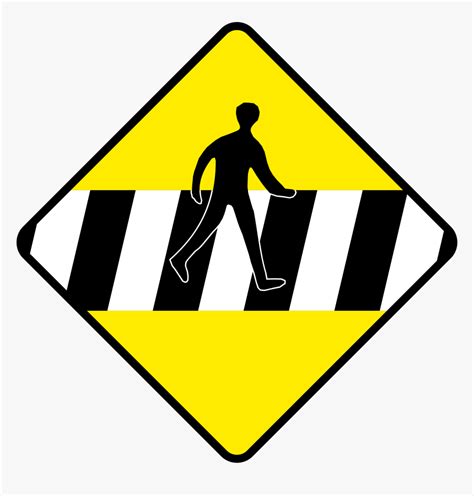 Road Safety Signs For Pedestrians Clipart Png Download Traffic