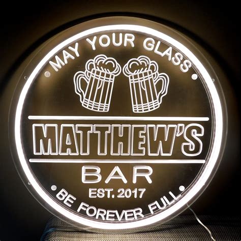 Buy Custom Neon Bar Signs For Home Bar Personalized Bar Sign For Man Cave Game Room Neon Beer