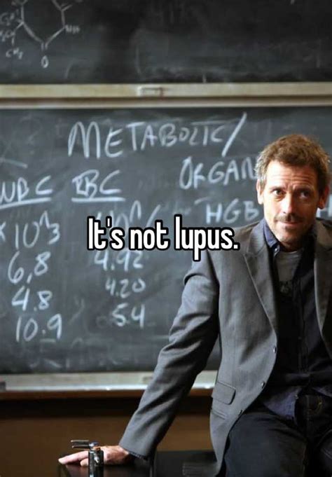 Its Not Lupus