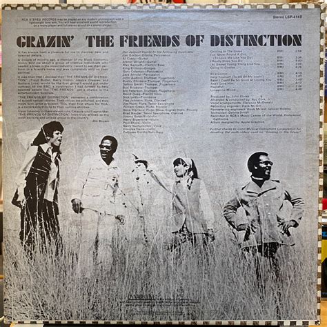 Grazin Friends Of Distinction The Vinyl7 Records