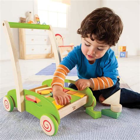 Hape Block And Roll Wooden Push And Pull Toy Creative Ts For 1