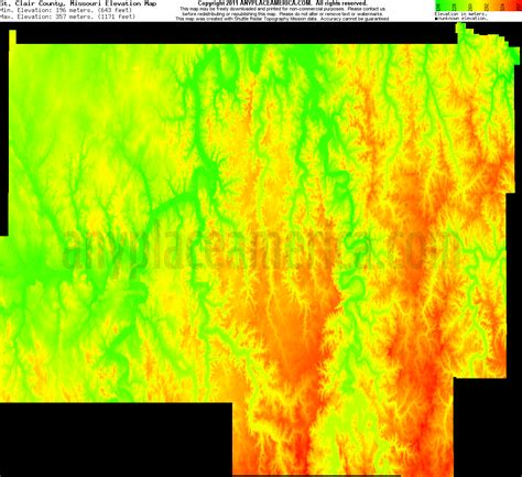 Free St Clair County Missouri Topo Maps And Elevations