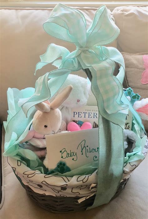 Easter gifts for adults and easter decorations. Baby's first Easter basket | Gift baskets, Easter baskets ...