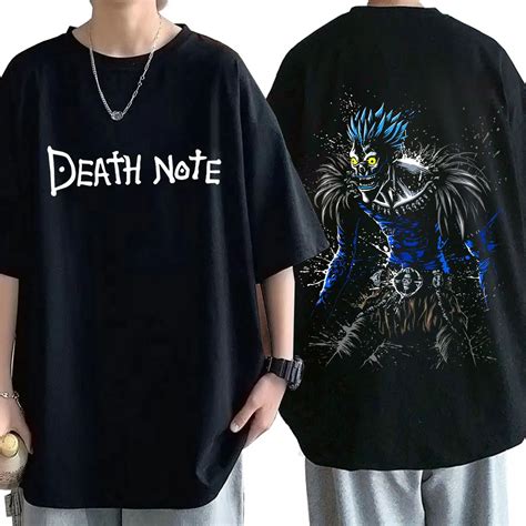 Death Note Shinigami Ryuk T Shirt Anime Light Yagami L T Shirts Gothic