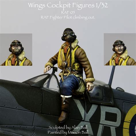 Toys And Games 132 Scale Resin Model Figures Kit Ww2 British Raf Pilot