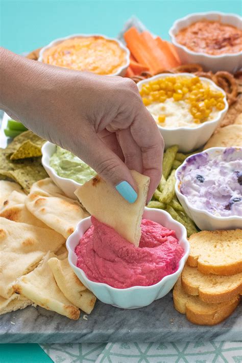 How To Make A Rainbow Of Dip Ideas For Summer Club Crafted