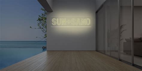 Néon sun+sand - Enseigneplus