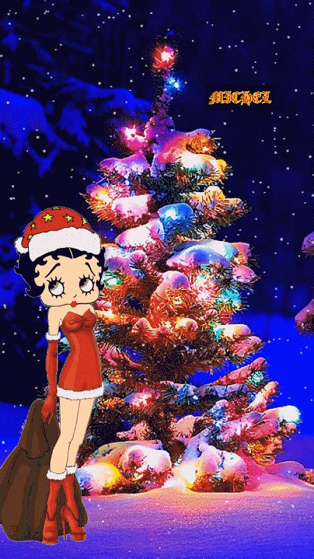 💁💋betty Boop🙋💋🌹🙆 Betty Boop Cartoon Xmas Pictures Merry Christmas 